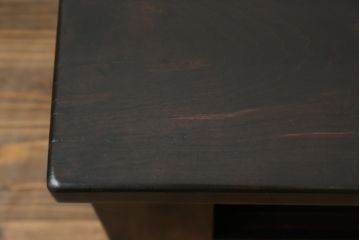 和製ビンテージ　重厚な存在感と渋い色味が魅力の置き床ローボード(上り框、飾り台、テレビ台、収納棚、ヴィンテージ)(R-068621)