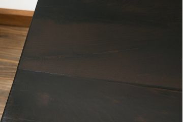 和製ビンテージ　重厚な存在感と渋い色味が魅力の置き床ローボード(上り框、飾り台、テレビ台、収納棚、ヴィンテージ)(R-068621)