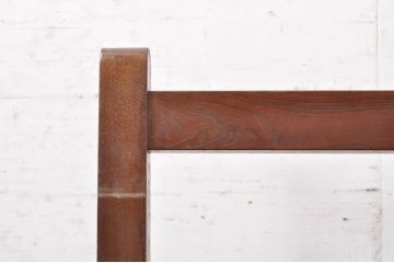 和製アンティーク　シンプルなデザインの彫刻入り鏡台(飾り台)(R-068625)