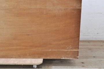 和製ビンテージ　昭和レトロな佇まいが魅力的な収納棚(サイドボード、サイドキャビネット、戸棚、食器棚、飾り棚、ガラスケース、店舗什器、本箱、ブックケース、ヴィンテージ)(R-068637)