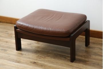 和製ビンテージ　CONDE HOUSE(カンディハウス)　Hock(ホック)　落ち着いた寛ぎの空間づくりにおすすめなオットマン(フットスツール、椅子、イス、ヴィンテージ)(R-068644)