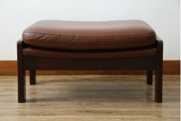 和製ビンテージ　CONDE HOUSE(カンディハウス)　Hock(ホック)　落ち着いた寛ぎの空間づくりにおすすめなオットマン(フットスツール、椅子、イス、ヴィンテージ)(R-068644)