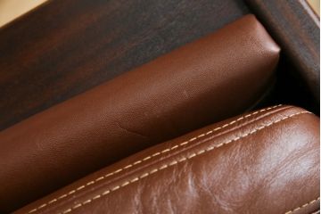 和製ビンテージ　CONDE HOUSE(カンディハウス)　Hock(ホック)　落ち着いた寛ぎの空間づくりにおすすめなオットマン(フットスツール、椅子、イス、ヴィンテージ)(R-068644)
