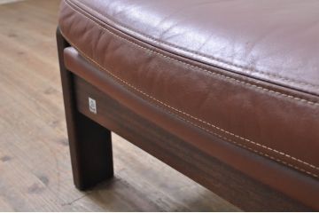 和製ビンテージ　CONDE HOUSE(カンディハウス)　Hock(ホック)　落ち着いた寛ぎの空間づくりにおすすめなオットマン(フットスツール、椅子、イス、ヴィンテージ)(R-068644)