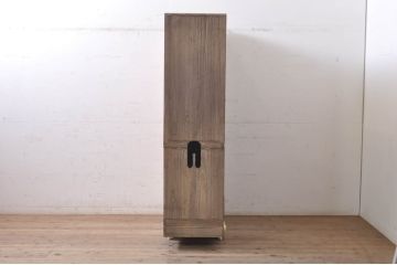 和製ビンテージ　柔らかな色合いが魅力的な総桐箪笥(総桐たんす、衣装箪笥、着物箪笥、和タンス、引き出し、ヴィンテージ)(R-068647)