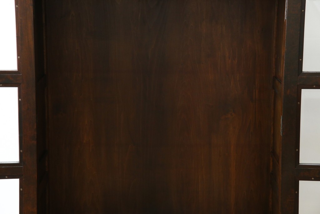 和製ヴィンテージ　松本民芸家具　深い色味が魅力的な小振りのブックケース　定価約37万円　(R-068650)