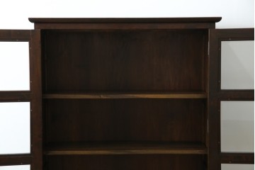 和製ヴィンテージ　松本民芸家具　深い色味が魅力的な小振りのブックケース　定価約37万円　(R-068650)