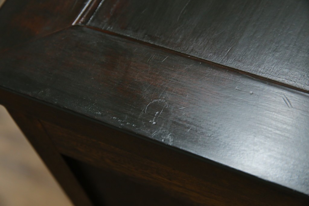 和製ヴィンテージ　松本民芸家具　深い色味が魅力的な小振りのブックケース　定価約37万円　(R-068650)