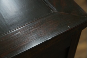 和製ヴィンテージ　松本民芸家具　深い色味が魅力的な小振りのブックケース　定価約37万円　(R-068650)