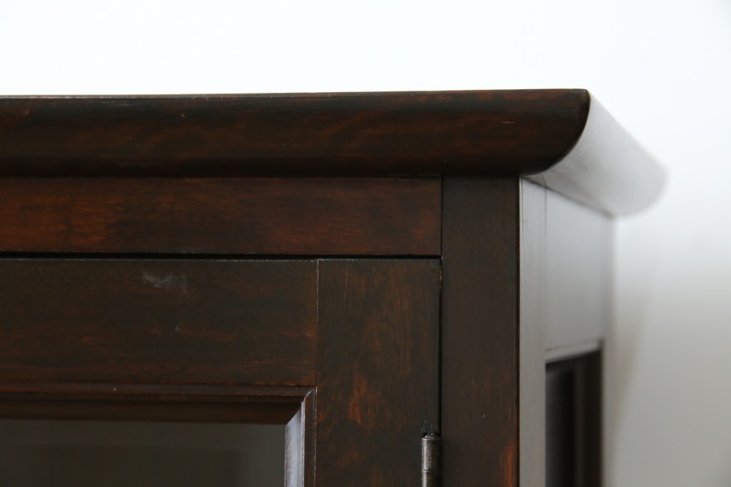 和製ヴィンテージ　松本民芸家具　深い色味が魅力的な小振りのブックケース　定価約37万円　(R-068650)