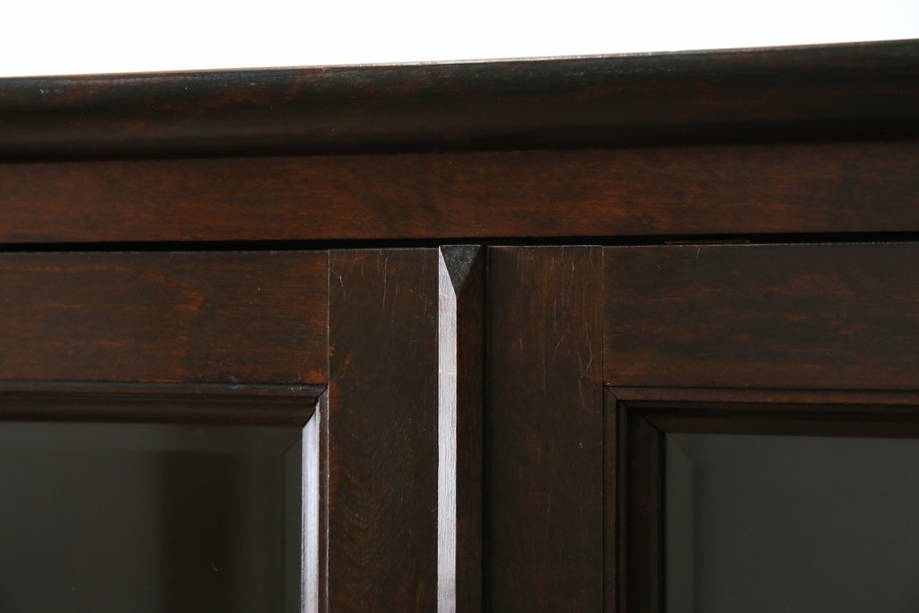 和製ヴィンテージ　松本民芸家具　深い色味が魅力的な小振りのブックケース　定価約37万円　(R-068650)