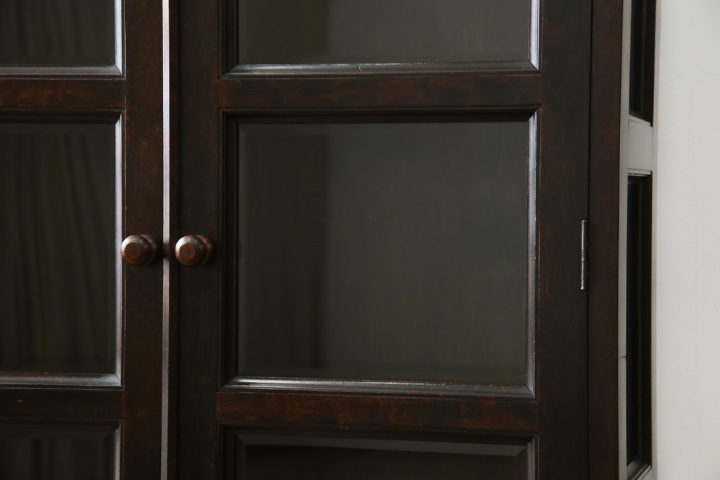 和製ヴィンテージ　松本民芸家具　深い色味が魅力的な小振りのブックケース　定価約37万円　(R-068650)