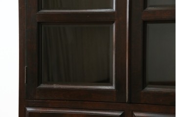 和製ヴィンテージ　松本民芸家具　深い色味が魅力的な小振りのブックケース　定価約37万円　(R-068650)