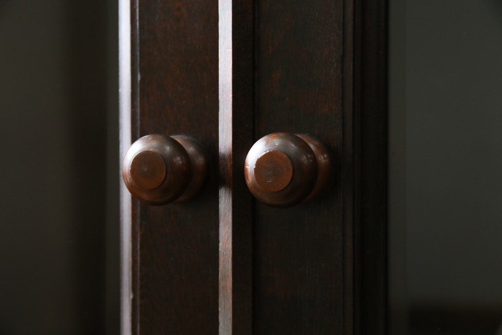 和製ヴィンテージ　松本民芸家具　深い色味が魅力的な小振りのブックケース　定価約37万円　(R-068650)