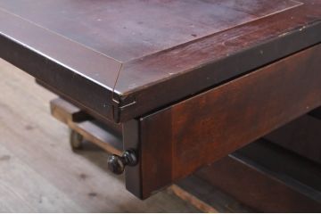 和製ビンテージ　国産民芸家具　上品な雰囲気漂うライティングビューロー(文机、ワークデスク、簿記机、在宅用、在宅ワーク用、ヴィンテージ)(R-068652)