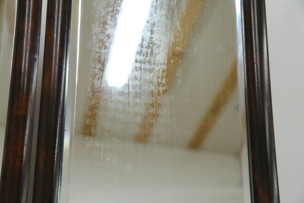 和製ヴィンテージ　希少モデル　松本民芸家具　深みのある色合いで落ち着いた雰囲気溢れる三面鏡付きドレッサー　(R-068653)