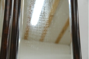 和製ヴィンテージ　希少モデル　松本民芸家具　深みのある色合いで落ち着いた雰囲気溢れる三面鏡付きドレッサー　(R-068653)