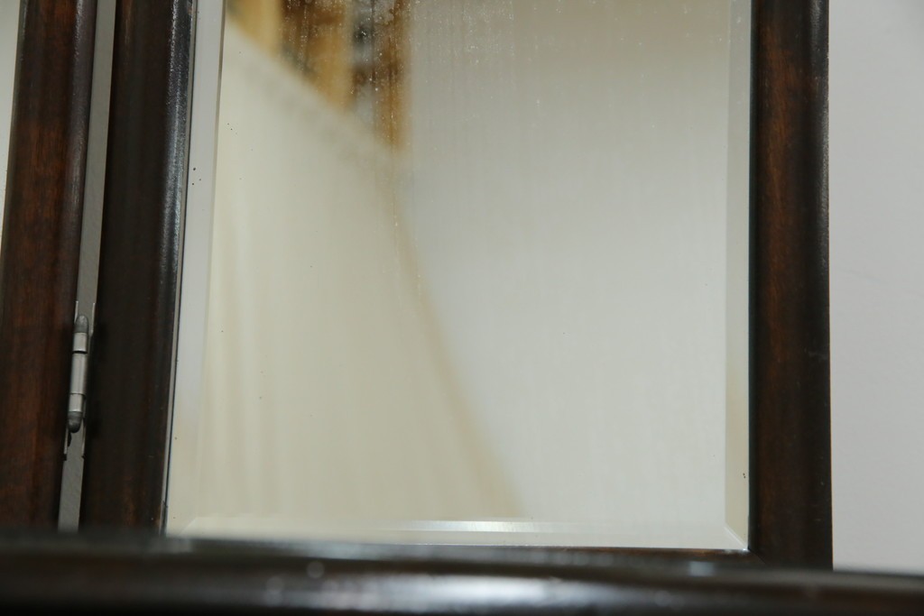 和製ヴィンテージ　希少モデル　松本民芸家具　深みのある色合いで落ち着いた雰囲気溢れる三面鏡付きドレッサー　(R-068653)