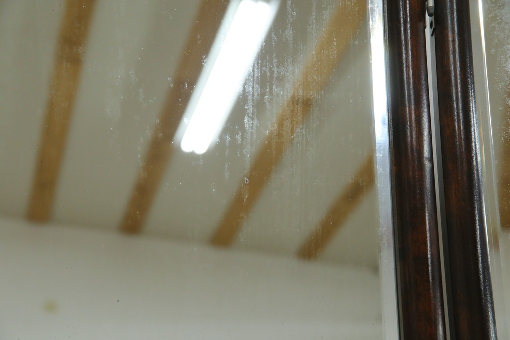 和製ヴィンテージ　希少モデル　松本民芸家具　深みのある色合いで落ち着いた雰囲気溢れる三面鏡付きドレッサー　(R-068653)