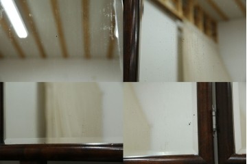 和製ヴィンテージ　希少モデル　松本民芸家具　深みのある色合いで落ち着いた雰囲気溢れる三面鏡付きドレッサー　(R-068653)