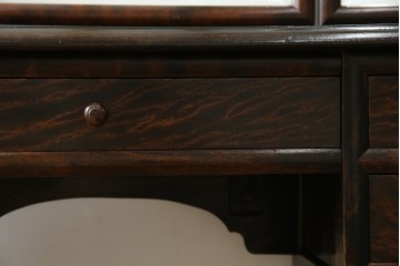 和製ヴィンテージ　希少モデル　松本民芸家具　深みのある色合いで落ち着いた雰囲気溢れる三面鏡付きドレッサー　(R-068653)