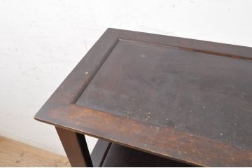 和製ビンテージ　松本民芸家具　上質な和の趣き溢れるクズ布茶棚(飾り棚、収納棚、戸棚、サイドボード、ヴィンテージ)(R-068654)