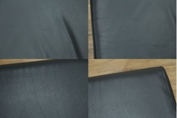 和製ビンテージ　富士ファニチャー　牛革　ゆったりとしたくつろぎの時間を演出するセパレートスタイルの3人掛けソファ　(R-068662)
