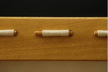 和製ビンテージ　富士ファニチャー　牛革　ゆったりとしたくつろぎの時間を演出するセパレートスタイルの3人掛けソファ　(R-068662)