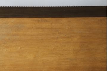 和製アンティーク　古い洋館で使われていた大正ロマンの雰囲気漂うダイニングテーブル(オーバルテーブル、食卓、2人掛け、4人掛け)(R-068666)