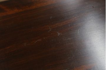 和製ビンテージ　えぞインテリア(えぞ民芸)　特徴的な色味が魅力的なライティングビューロー(簿記机、ワークデスク、在宅用、在宅ワーク用、引き出し、収納棚、戸棚、ヴィンテージ)(R-068673)