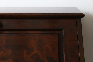 和製ビンテージ　えぞインテリア(えぞ民芸)　特徴的な色味が魅力的なライティングビューロー(簿記机、ワークデスク、在宅用、在宅ワーク用、引き出し、収納棚、戸棚、ヴィンテージ)(R-068673)