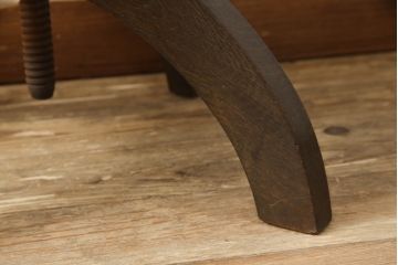 和製アンティーク　ナラ(楢)材　大正ロマン　レトロな空間作りにおすすめな回転チェア(回転椅子、イス、ドクターチェア、アームチェア、オフィスチェア、デスクチェア)(R-068678)