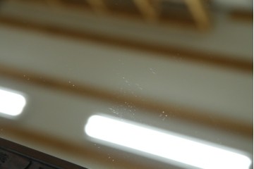 和製ヴィンテージ　伝統工芸　軽井沢彫り　咲き誇る桜の彫刻が美しいスタンドミラー　(R-068685)