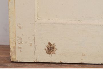 アンティーク建具　ペイント仕上げ限定　レトロな空間づくりにおすすめな古い学校の引き戸4枚セット(ガラス戸)(R-068705)