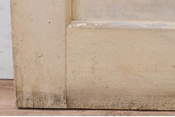 アンティーク建具　ペイント仕上げ限定　レトロな空間づくりにおすすめな古い学校のガラス戸2枚セット(引き戸)(R-068710)