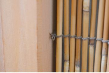 アンティーク建具　情緒あふれる空間づくりにおすすめの夏戸4枚セット(簾戸、御簾戸、簀戸、葭戸、夏障子、すど、引き戸)(R-068712)