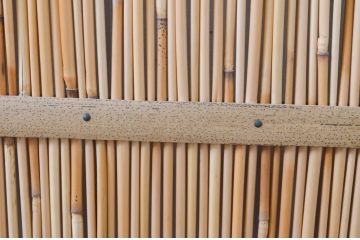 アンティーク建具　情緒あふれる空間づくりにおすすめの夏戸4枚セット(簾戸、御簾戸、簀戸、葭戸、夏障子、すど、引き戸)(R-068712)