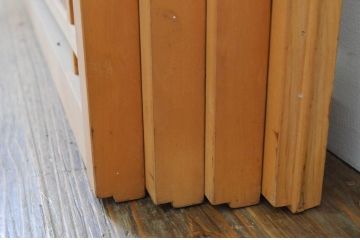 アンティーク建具　情緒あふれる空間づくりにおすすめの夏戸4枚セット(簾戸、御簾戸、簀戸、葭戸、夏障子、すど、引き戸)(R-068712)