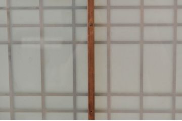 アンティーク建具　風情のある佇まいが魅力的な格子入りガラス帯戸4枚セット(引き戸、ガラス戸)(R-068714)