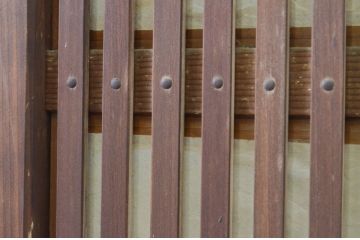 アンティーク建具　和の風情を感じられる裏障子付き格子戸1枚(引き戸、障子戸、ガラス帯戸)(R-068720)