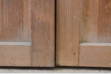 アンティーク建具　落ち着いた和の雰囲気を演出する幅狭障子帯戸4枚セット(引き戸、障子戸)(R-068721)