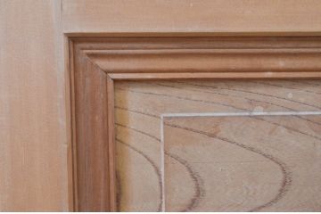 アンティーク建具　希少!!　珍品　高級品!!　和の空間を演出する幅広無双格子戸2枚セット(引き戸、帯戸)(R-068726)