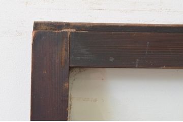 アンティーク建具　どこか懐かしい雰囲気が漂うマス目(升目)のガラス戸1枚(引き戸)(R-068729)