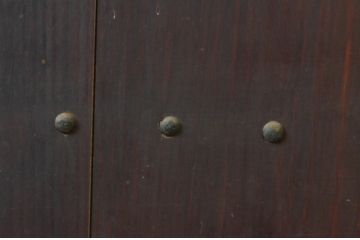 アンティーク建具　杉材　和モダンな空間づくりにおすすめの蔵戸1枚(玄関戸、板戸、引き戸)(R-068734)