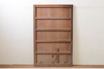アンティーク建具　杉材　和モダンな空間づくりにおすすめの蔵戸1枚(玄関戸、板戸、引き戸)(R-068734)
