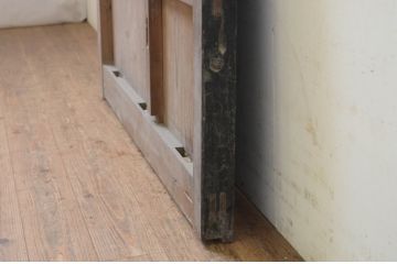 アンティーク建具　杉材　和モダンな空間づくりにおすすめの蔵戸1枚(玄関戸、板戸、引き戸)(R-068734)