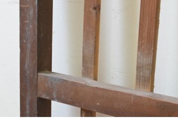 アンティーク建具　和の雰囲気を高める障子蔵戸1枚(引き戸、格子戸、障子戸、玄関戸)(R-068735)