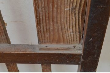 アンティーク建具　和の雰囲気を高める障子蔵戸1枚(引き戸、格子戸、障子戸、玄関戸)(R-068735)