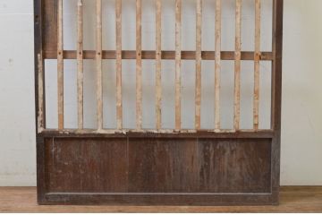 アンティーク建具　和の雰囲気を高める障子蔵戸1枚(引き戸、格子戸、障子戸、玄関戸)(R-068735)