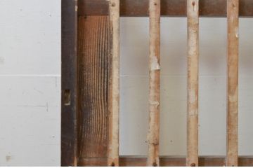 アンティーク建具　和の雰囲気を高める障子蔵戸1枚(引き戸、格子戸、障子戸、玄関戸)(R-068735)